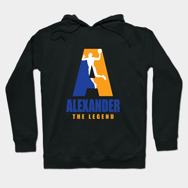 Alexander Custom Player Basketball Your Name The Legend Hoodie by Baseball Your Name